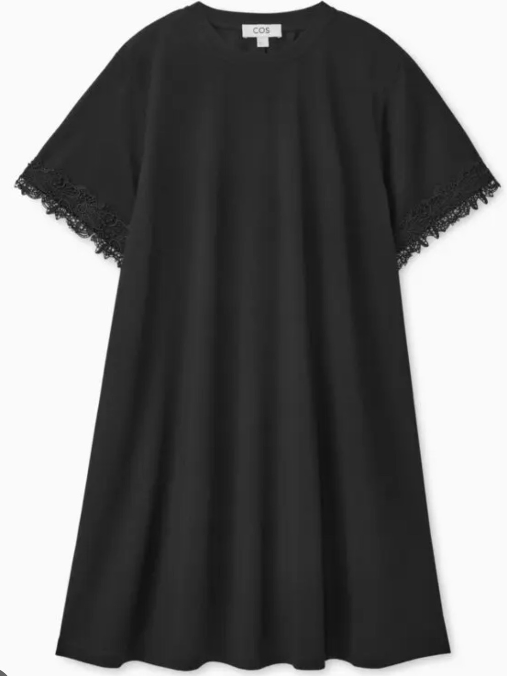 COS Lace-trimmed T-shirt Dress